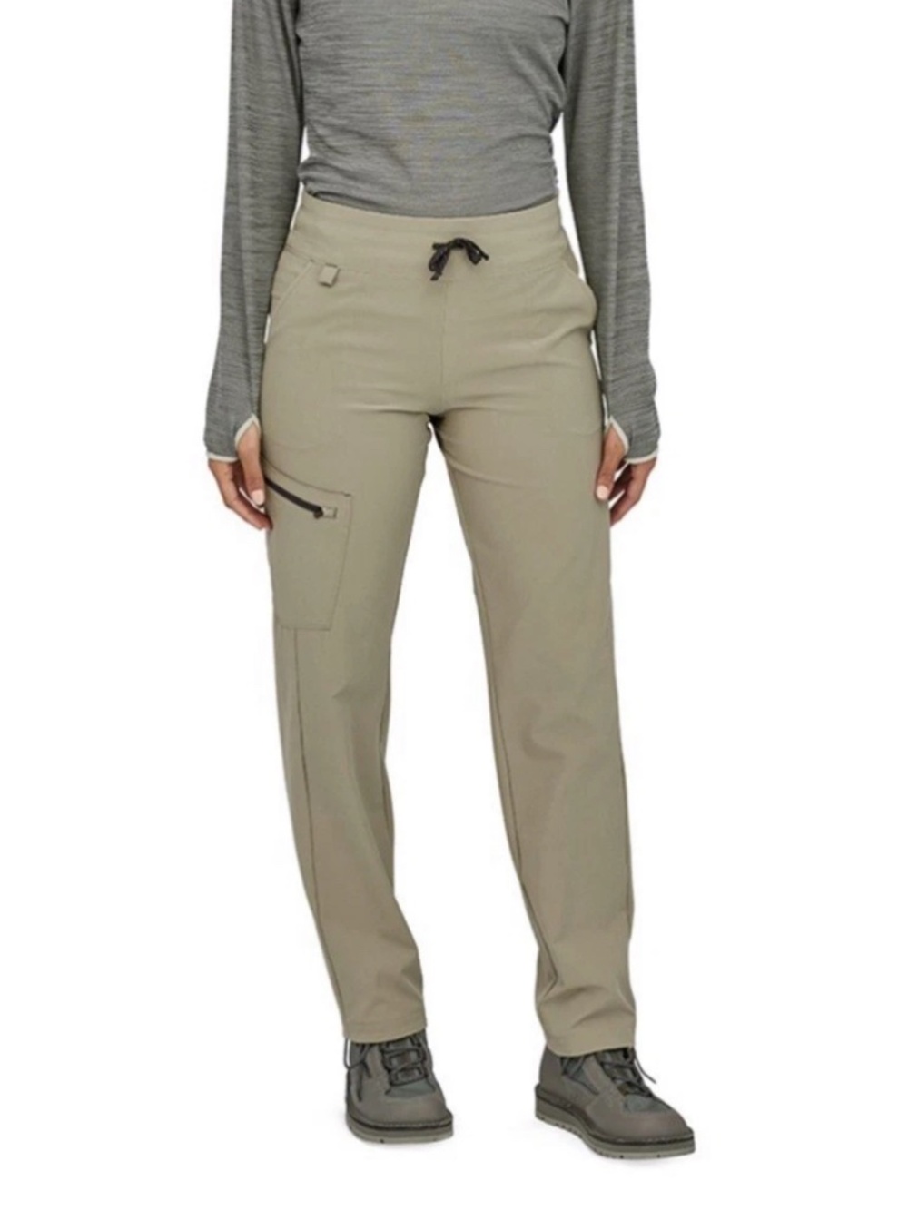 NWT Patagonia Womens Cargo Pants Shale Fall River Comfort Stretch size L